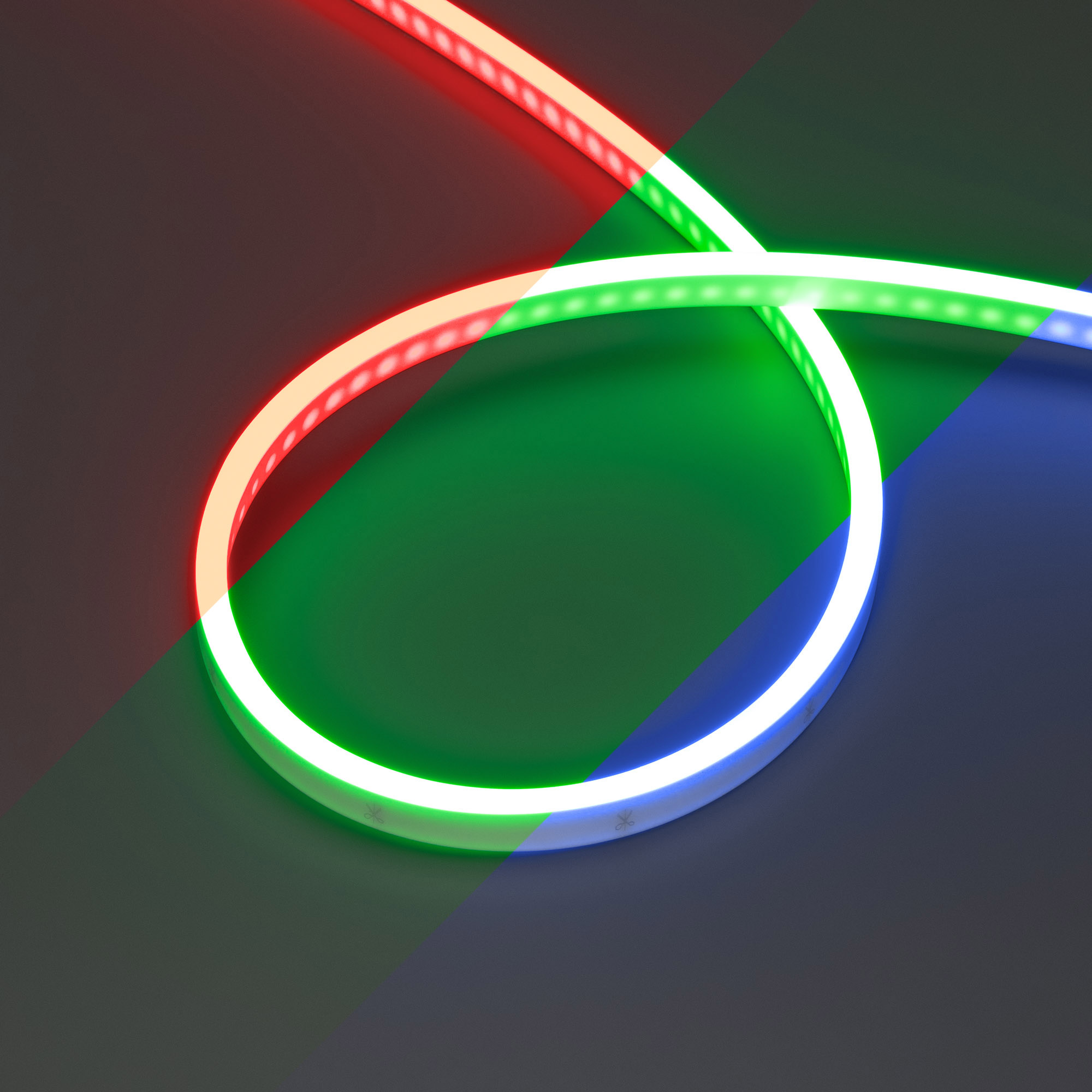Лента герметичная WAVE-SIDE-PU-H120-06x12mm 24V RGB (8 W/m, IP68, 1m, wire x1) (Arlight, Вывод прямой, 3 года)