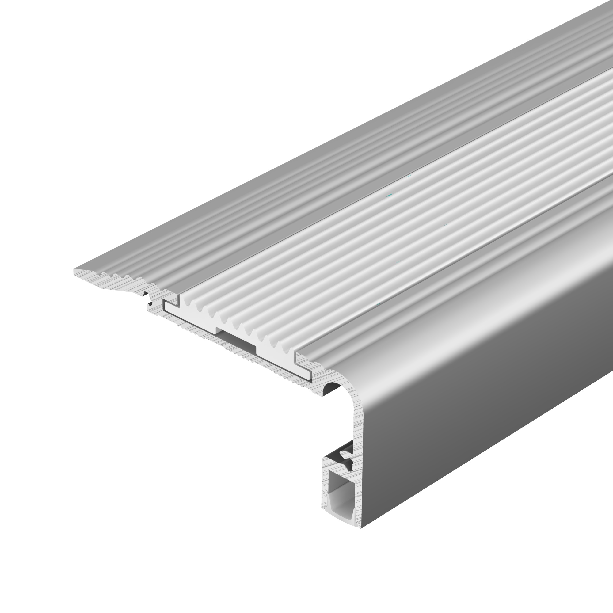 Профиль STAIR-W60-2000 ANOD (Arlight, Алюминий)