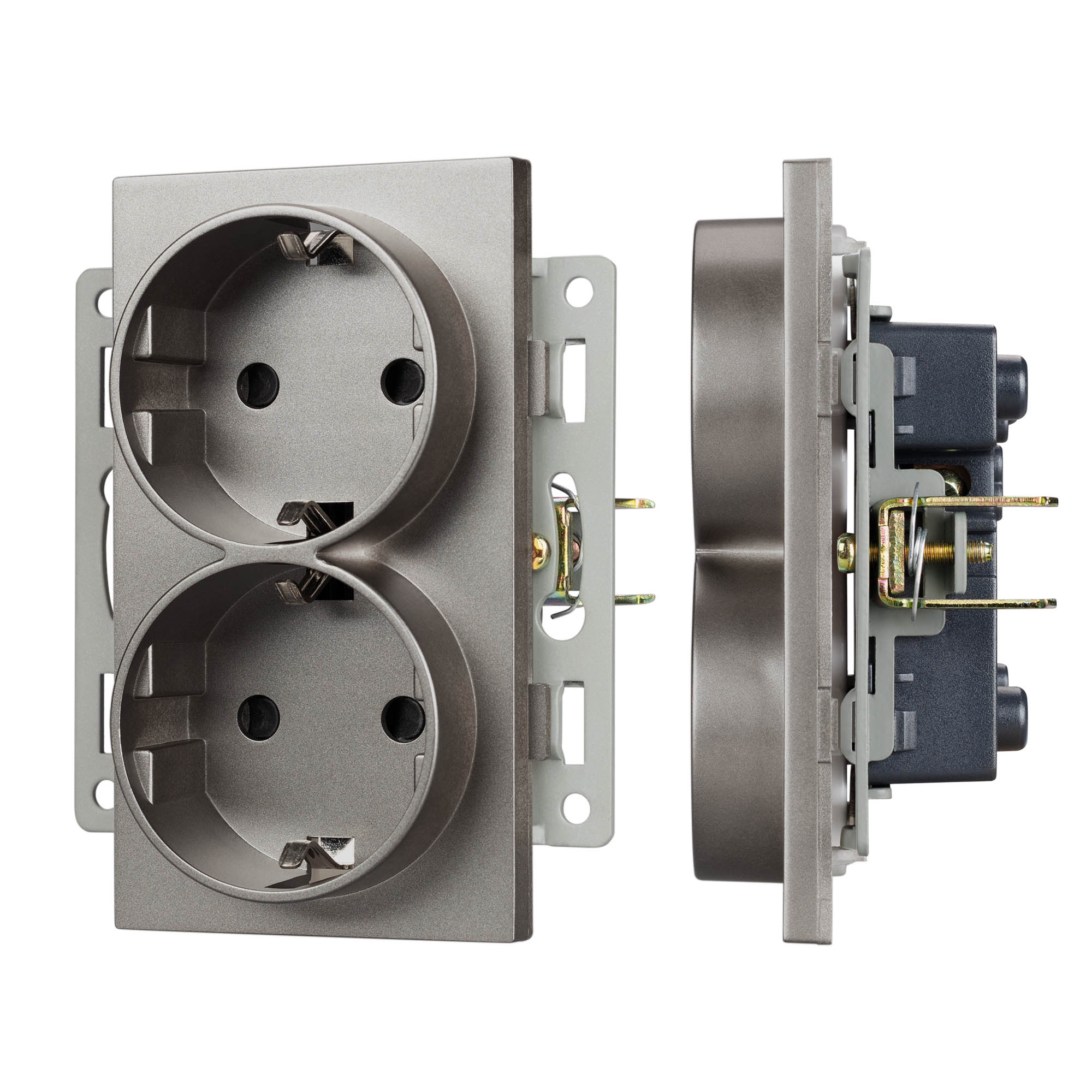 Механизм электрической розетки SCT-MEUD-PL-GR (250V, 16A) (Arlight, -)