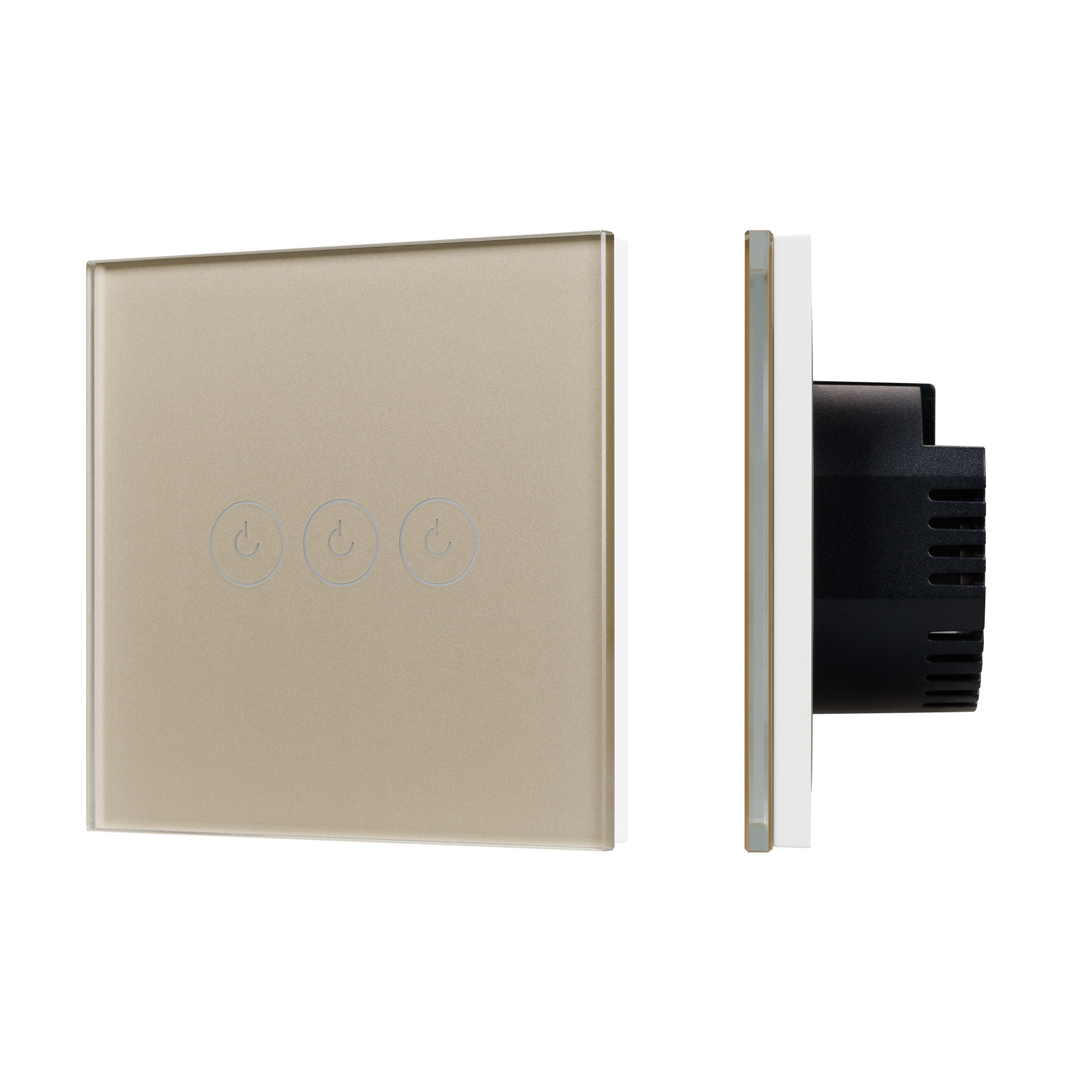 Выключатель сенсорный SWT-OMALI-S03-ZB-GD (250V, 10A, Zigbee) (Arlight, Стекло)