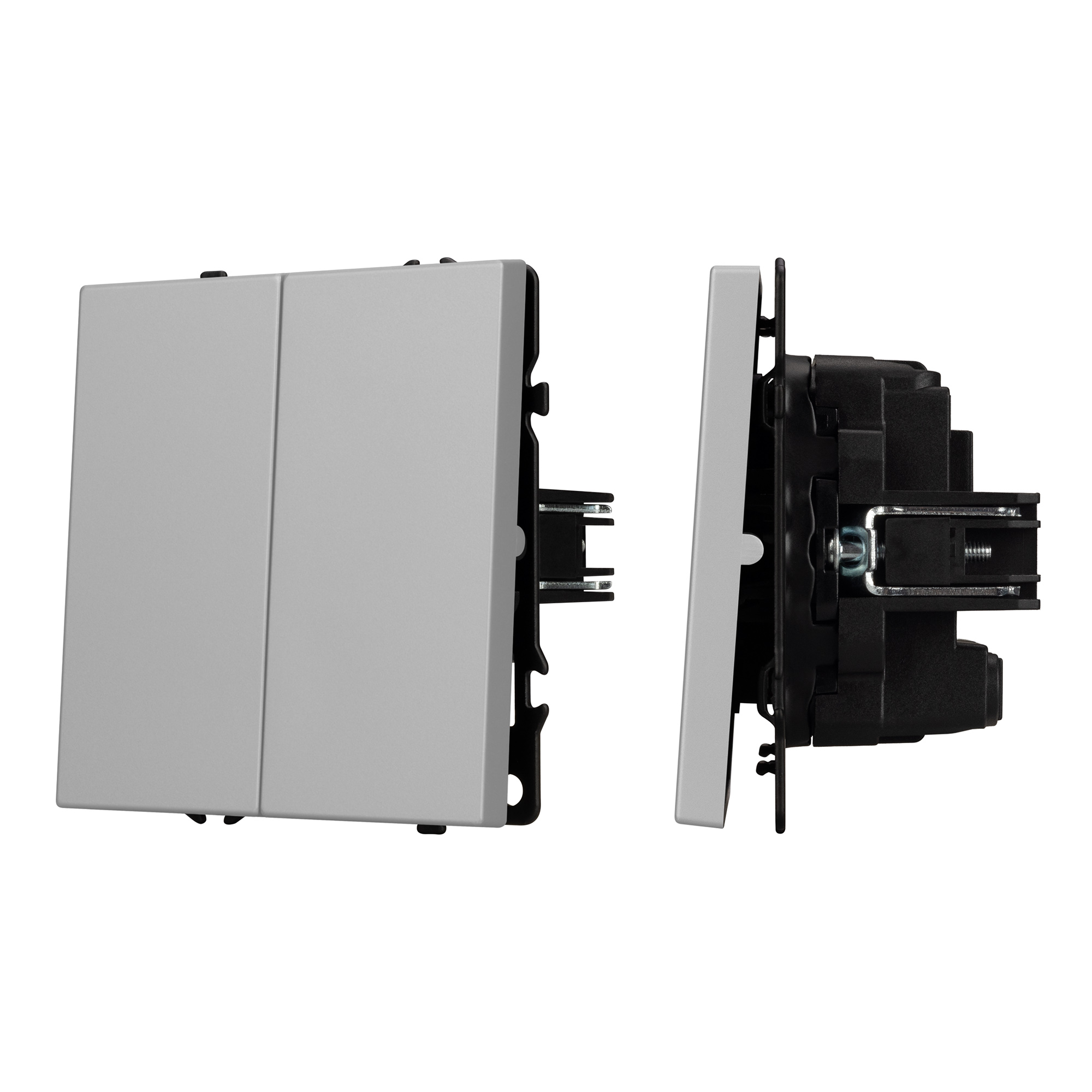 ARL NOBE Выключатель перекрёстный 2 кл софт-тач никель SWT-MKX2-SFPL-IS (250V, 10A) (Arlight, -)