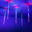 Светодиодная гирлянда ARD-ICEFALL-CLASSIC-D12-500-5PCS-CLEAR-72LED-LIVE RGB (230V, 6W) (Ardecoled, IP65)