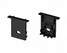 Заглушка SL-COMFORT-1722-F BLACK c отверстием (Arlight, Пластик)