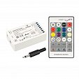 Аудиоконтроллер ARL-SOUND-RGB/RGBW (12-24V, 4x4A, RF ПДУ 24кн) (Arlight, IP20 Пластик, 3 года)