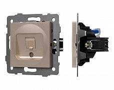 Механизм компьютерной розетки SCT-MPC1-PL-GD-V (RJ-45, CAT6) (Arlight, -)