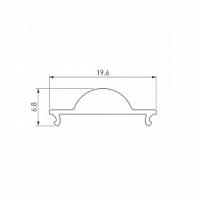Экран ARH-WIDE-B-H20-2000 Lens Clear-PM (Arlight, Пластик)