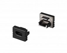 Заглушка SL-MINI-8-H6 BLACK с отверстием (Arlight, Пластик)