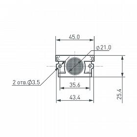 Модуль герметичный ARL-PL2835-V18x50-1.4W-12V White (Arlight, Закрытый)