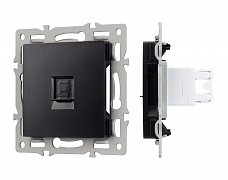 Механизм компьютерной розетки SCT-MPC1-PL-BK (RJ-45, CAT6) (Arlight, -)
