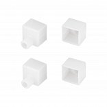 Заглушка WPH-FLEX-1616 WHITE с отверстием (Arlight, Силикон)