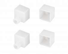 Заглушка WPH-FLEX-1616 WHITE с отверстием (Arlight, Силикон)