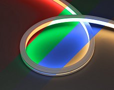 Лента герметичная MOONLIGHT-PRO-TOP-X336-16x16mm 24V RGBW-Warm (12 W/m, IP67, 10m, wire x2) (Arlight, Вывод боковой, 5 лет)