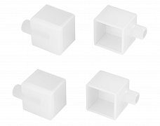 Заглушка WPH-FLEX-2020-90 WHITE с отверстием  (Arlight, Пластик)