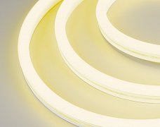 Лента герметичная WAVE-SIDE-A120-12x25mm 230V Yellow (12 W/m, IP67, 50m, wire x2) (Arlight, Грибовидная форма)