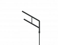 Кронштейн OXOR-SG2-1000x76-L1000 BLACK (Arlight, Сталь)