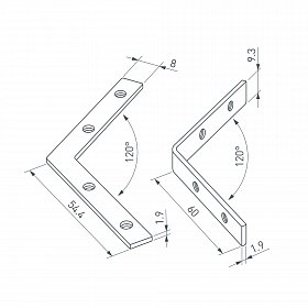 Соединитель профиля LINE-6070-L120 Set (Arlight, Металл)