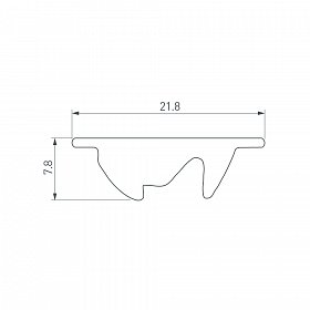 Экран асимметричный SL-LINE-W20-2500 (Arlight, Пластик)