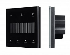 INTELLIGENT ARLIGHT Сенсорная панель SMART-DALI-301-11-1G-4SC-DIM-IN Black (BUS/24V, Touch, 2.4G) (IARL, IP20 Пластик, 5 лет)