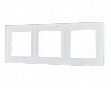 Рамка стеклянная FRM-GLARE-GS-3-WH (Arlight, -)