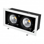 Светильник CL-KARDAN-S375x190-2x25W Day4000 (WH-BK, 30 deg) (Arlight, IP20 Металл, 3 года)