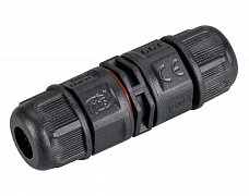 Коннектор прямой NEO-CON-I-2pin-BK (3-7mm, IP67) (Arlight, IP67 Пластик, 3 года)