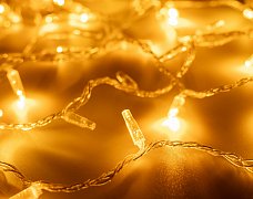 Светодиодная гирлянда ARD-STRING-CLASSIC-1000-CLEAR-100LED-PULSE Yellow (230V, 7W) (Ardecoled, IP65, 1 год)