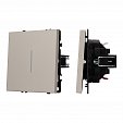 ARL NOBE Выключатель 1 кл подсветка софт-тач кашемир SWT-MK01-SFPL-L-CA (250V, 10A) (Arlight, -)