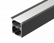 Профиль SL-LINIA52-3L-F-2000 ANOD BLACK (Arlight, Алюминий)