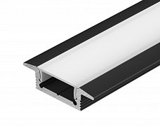 Профиль SL-SLIM-H7-F25-2000 BLACK (Arlight, Алюминий)