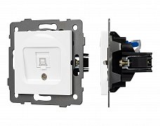 Механизм компьютерной розетки SCT-MPC1-PL-WH-V (RJ-45, CAT6) (Arlight, -)