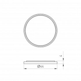 Насадка овалорисующая LGD-DIAFILM-OVAL-LENS-R44 (BK) (Arlight, Металл)