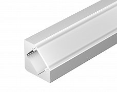 Профиль с экраном ALU-D45-2000 ANOD+FROST (Arlight, Алюминий)