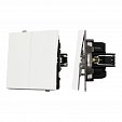 Механизм выключателя управления шторами SWT-TENDO-MKR2-SFPL-WH (230V, 10A) (Arlight, Матовый белый)
