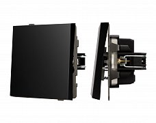Механизм звонкового выключателя SWT-TENDO-MKR1-PL-BK (230V, 10A) (Arlight, Черный)
