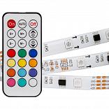 Светодиодная лента SPI-5000SE-5060-30 12V Cx3 RGB-Remote (10mm, 7.2W, IP65) (Arlight, Закрытый, IP65)