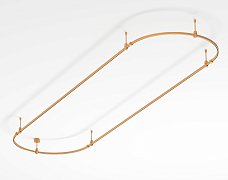 Основание ART-APRIORI-OVAL-ROD-200-3000x1000 (GD) (Arlight, IP20 Металл, 3 года)
