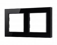 Рамка стеклянная FRM-GLARE-GS-2-BK (Arlight, -)