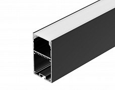 Профиль LINE-S-3667-2000 BLACK (Arlight, Алюминий)