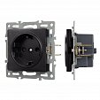 Механизм электрической розетки SCT-MEU1-PL-BK (250V, 16A) (Arlight, -)