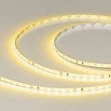 Светодиодная лента RT-A120-5mm 24V Yellow (9.6 W/m, IP20, 2835, 5m) (Arlight, узкая)