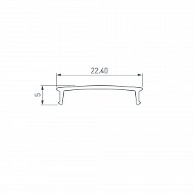 Экран COMFORT21-V-FANTOM-2000 OPAL (Arlight, Пластик)