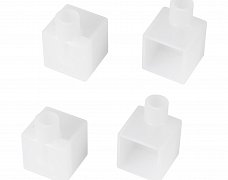 Заглушка WPH-FLEX-1616-90 WHITE с отверстием  (Arlight, Силикон)