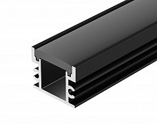 Профиль FLOOR18-H15-3000 ANOD BLACK (Arlight, Алюминий)