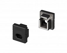 Заглушка SL-MINI-8 BLACK с отверстием (Arlight, Пластик)