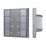 INTELLIGENT ARLIGHT Кнопочная панель DALI-201-23-1G-2SC-MIX-DT8-IN Silver (BUS, Frame) (IARL, IP20 Металл, 3 года)