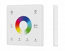 INTELLIGENT ARLIGHT Сенсорная панель SMART-RF-801-11-1G-4SC-RGBW белый (3V, 2.4G) накладная (IARL, IP20 Пластик, 5 лет)
