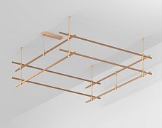Основание ART-APRIORI-QUADRAT-2-ROD-400-2000x2000 (GD) (Arlight, IP20 Металл, 3 года)