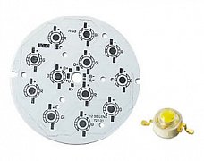 Плата D95-12E 4R-4G-4B Emitter (12x LED, 724-31) (Turlens, -)