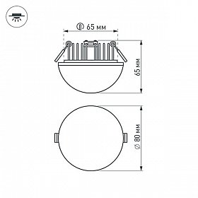 Светильник LTD-80R-Opal-Sphere 5W Warm White (arlight, IP40 Пластик, 3 года)