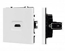 ARL NOBE Розетка HDMI софт-тач белый кварц SCT-MHD1-SFPL-WH (Arlight, -)